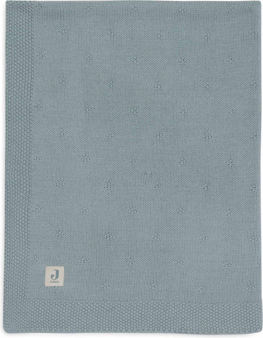Jollein deken ledikant 100x150cm cosy knit sea green