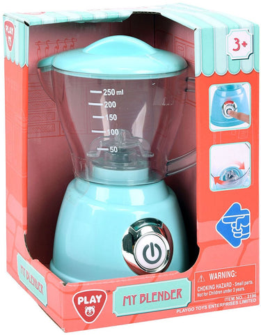 Playgo play speelgoed blender blauw - realistisch keukenspeelgoed voor kinderen.