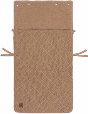 Jollein - baby voetenzak groep 0+ 3 5 punts - check knit biscuit