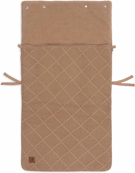 Jollein voetenzak groep 0+ 3 5 punts check knit biscuit