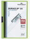 Klemmappen durable kunststof a4 22,5x31cm groen schuifklem capaciteit 3 mm