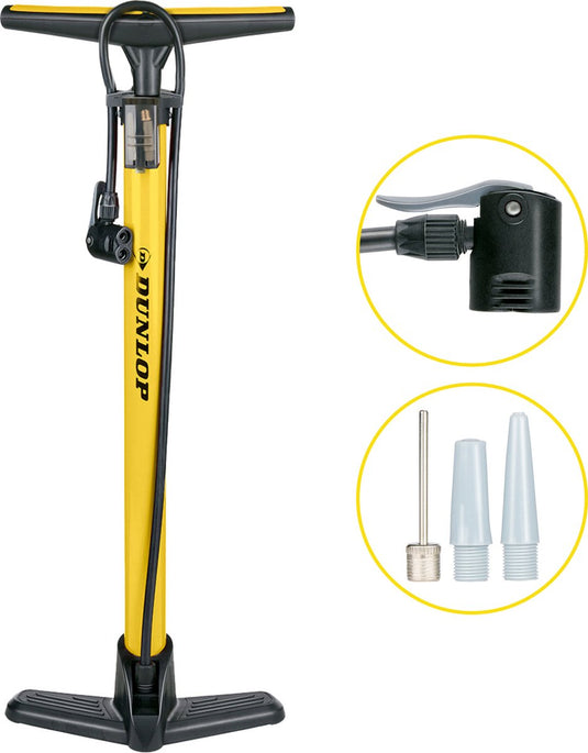 Dunlop fietspomp geel
