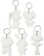 Creativ company stoffen dieren sleutelhanger, 5st.