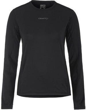 Craft adv essence ls tee 2 w dames sportshirt - zwart