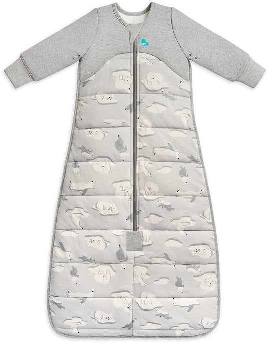 Love to dream ™ slaapzak™ - slaapzak en dekbed in 1 - 6-18 maanden - 3.5 tog ( onder 16°c) - grijs