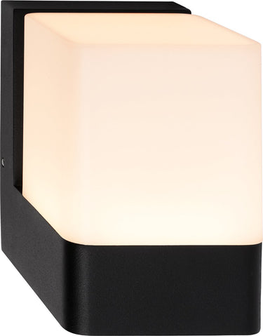 Telefunken - led wandlamp - ip44 - warm wit licht - zwart - 10 watt - 11,5 x 11 x 8 cm - zwart