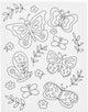 Creativ company schildercanvas met print vlinders 24x30 cm
