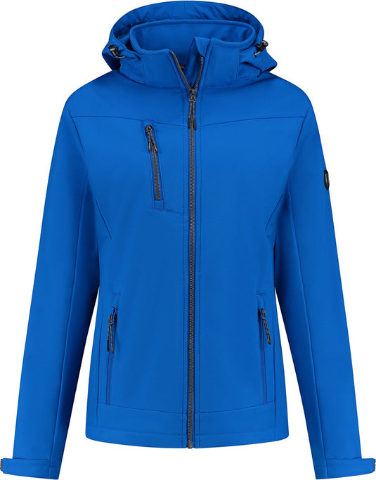 Kjelvik softshell jas roxi licht blauw 36