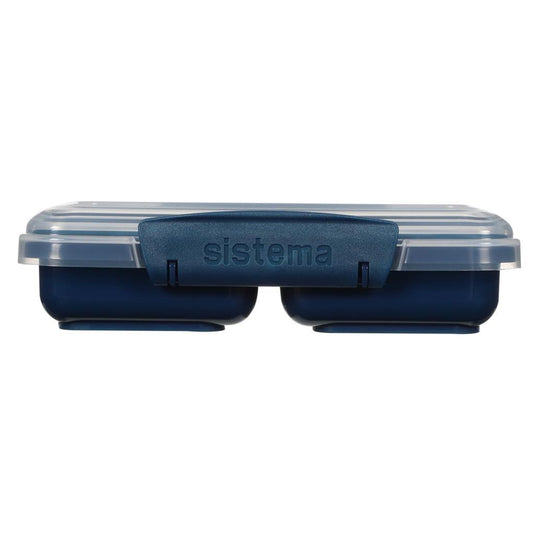 Sistema snack meeneem doos 2 vakken 350 ml assorti blauw lichtblauw