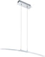 Eglo lasana - hanglamp - 1 lichts - chroom - wit