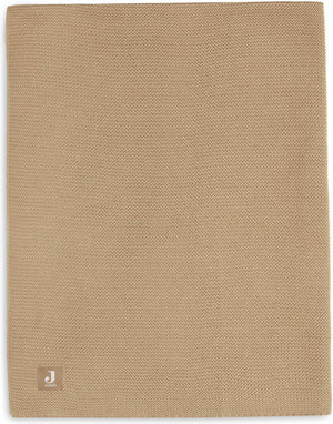 Jollein deken wieg 75x100cm basic knit biscuit
