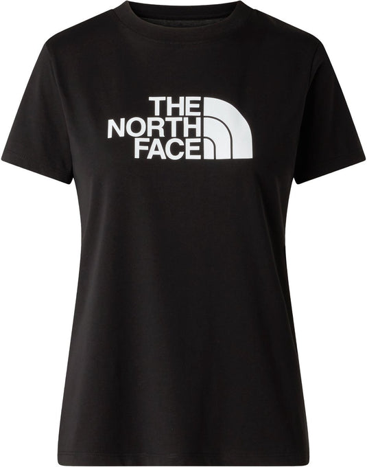 The north face w evolution half dome slim short sleeve dames outdoorshirt - tnf zwart s