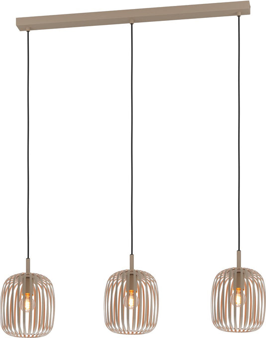Eglo romazzina hanglamp - e27 - 90 cm - zandkleur