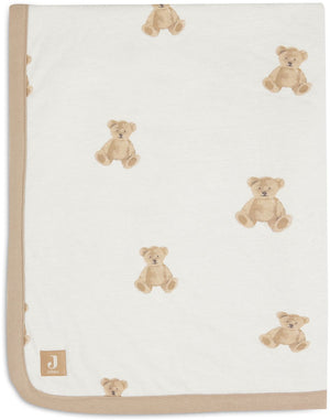 Jollein deken ledikant jersey 100x150cm teddy bear
