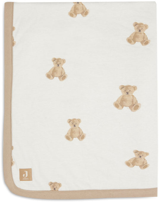 Jollein deken ledikant jersey 100x150cm teddy bear