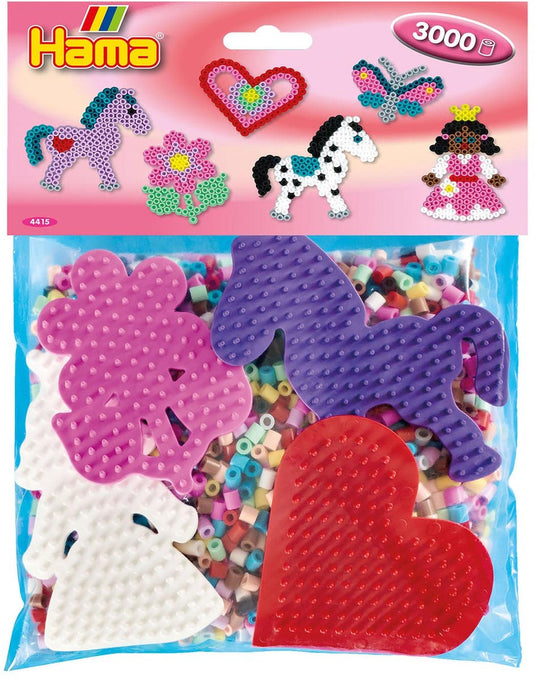 Hama midi strijkkralenset group pack roze, 3000st.