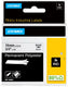 Dymo permanente polyestertape rhino zwart, wit 19 mm