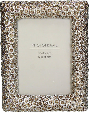 Hd collection fotolijst bloemen polyresin 13x18cm