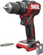Skil borstelloze accu klopboormachine - 20v - boormachine - 3 functies: schroeven, boren klopboren - 2 snelheden - dubbelzijdig schroefbit - zonder accu oplader