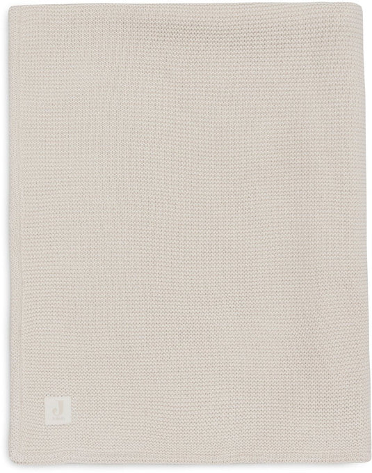 Jollein baby deken wieg - 75x100cm - basic knit - oatmeal velvet