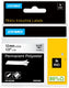 Dymo rhino industriële labels | permanent polyester | 12 mm x 3,5 m | zwarte afdruk op transparant | zelfklevende labels voor rhino labelmanager labelprinters