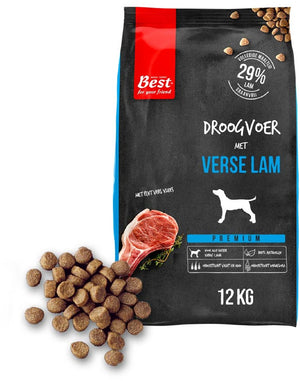 Rosewood best for your friend by hondenbrokken lam 12 kg - hondenvoer - tarwevrij - 29% verse lam