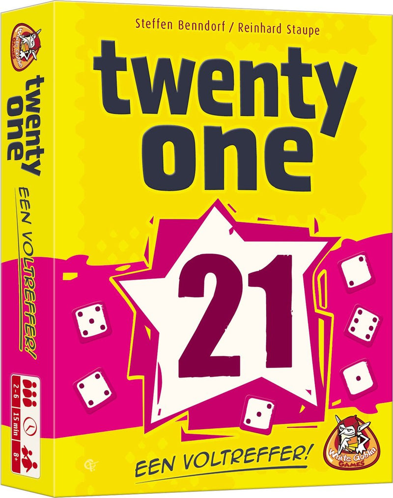 Afbeelding laden in galerijviewer, White goblin games twenty one 21 dobbelspel
