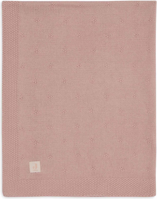 Jollein deken wieg 75x100cm cosy knit wild rose