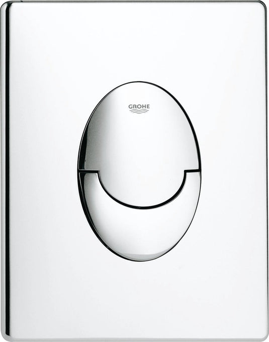 Grohe skate air bedieningspaneel toilet - verticaal - dual flush - kunststof - chroom