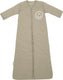 Meyco baby slub met smile applicatie baby slaapzak met afritsbare mouwen - taupe offwhite - 110cm - 2.5 tog