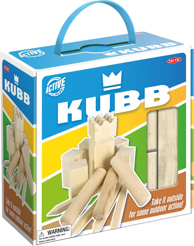 Afbeelding laden in galerijviewer, Tactic kubb – vang- en werpspel – origineel zweeds werpspel in handige draagbare doos – duurzaam grenenhout
