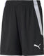 Puma teamliga shorts jr unisex sportbroek - black- white