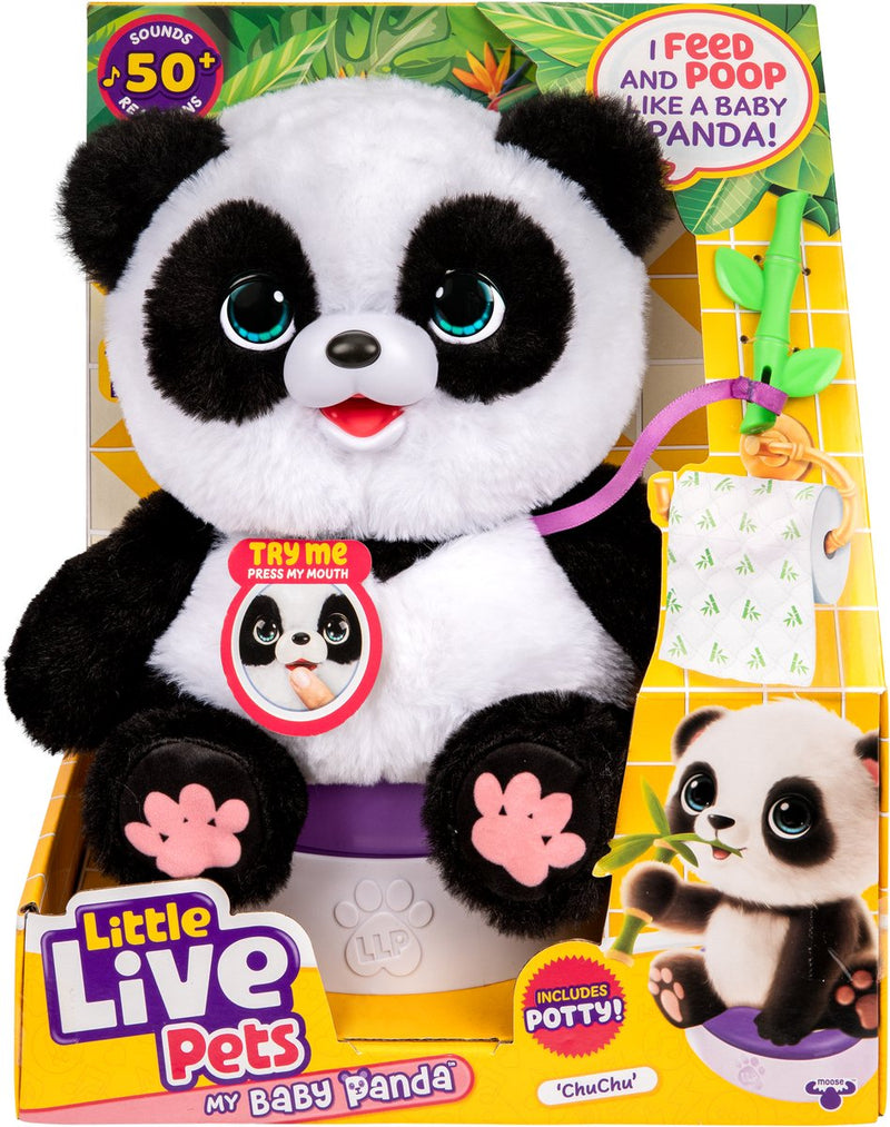 Afbeelding laden in galerijviewer, Little live pets my baby panda chuchu - interactieve knuffel

