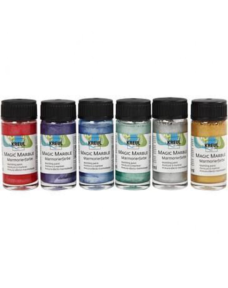 Afbeelding laden in galerijviewer, Creativ company marmerverf - metallic kleuren, 6x20ml

