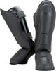 Super pro combat gear lederen scheenbeschermer guardian grijs small s