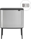Brabantia bo touch bin prullenbak - 3 x 11 liter - afvalscheiding - matt steel fingerprint proof