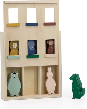 Trixie houten speelgoed - appartement - poppenhuis - huis voor 6 dieren - vanaf 1 jaar - voor jongens en meisjes - fsc