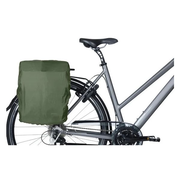 Afbeelding laden in galerijviewer, Basil fietsschoudertas move mik hooks zwart met helmvak |15l
