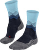 Falke tk2 anti-blaar dik wol functioneel materiaal wandelsokken dames blauw - maat 39-40