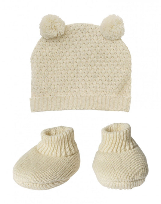 Heless poppen kleding set gebreid biologisch katoen 35-45cm winter. m