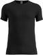 Odlo active light base layer shirt met ronde hals en korte mouwen - mannen - zwart - m