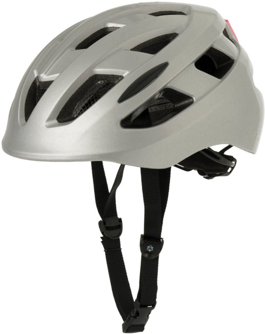 Agu civick - e-bike helm - fietshelm - unisex - grijs - 58-62cm - in-mould constructie - led achterlicht - 16 ventilatiegaten l xl
