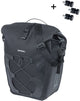 Basil navigator waterproof - enkele fietstas mik studs- 25-31 liter - zwart - 100% waterdicht