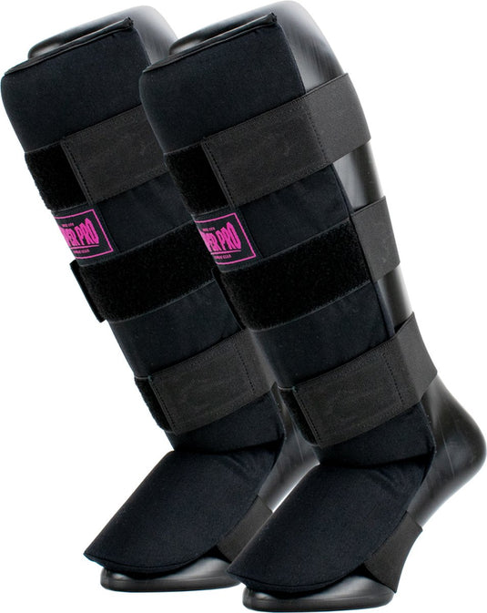 Super pro combat gear scheenbeschermer savior zwart roze extra extra small