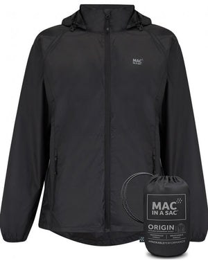 Mac in a sac origin 2 regenjas unisex - zwart - maat 3xl