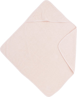 Meyco baby uni badcape - badstof - soft pink - 75x75cm