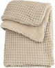 Meyco baby wafel teddy ledikant deken - sand - 100x150cm - 2.0 tog