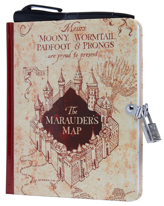 Harry potter lock and key - : marauder's map invisible ink lock key diary