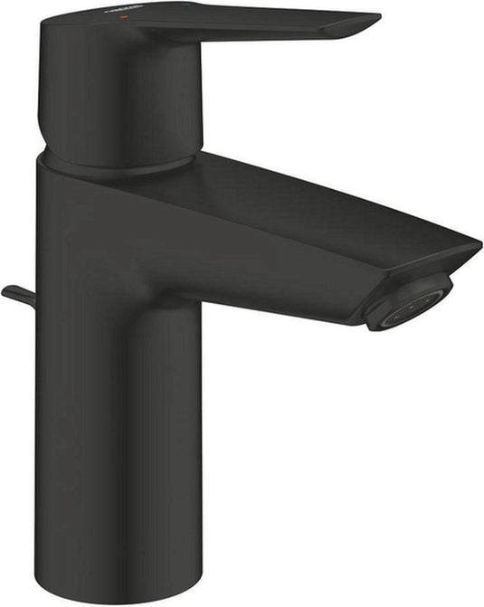 Grohe start wastafelkraan - s-size - opbouw - voorsprong 10.9cm - met trekwaste - mat zwart