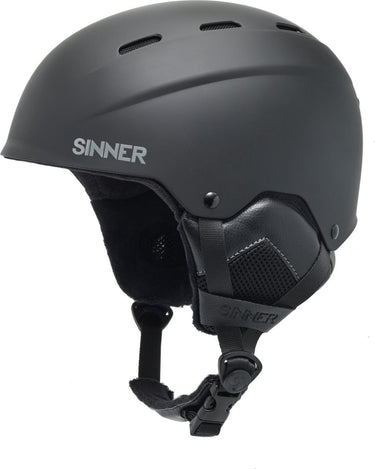 Sinner typhoon unisex skihelm - matte black - xl 62 cm